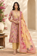 Floral Printed Kurta Set with Dupatta