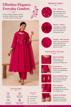 Vibrant Pink Anarkali Kurta Set