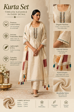 Embroidered Cotton Kurta Set