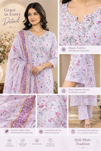 Mouse Floral Printed Kurta Set