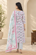 Sage Green Floral Printed Kurta Set