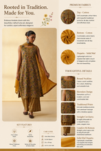 Kalamkari 3 Pcs kurta Set