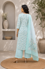 Green Printed Kurta Set
