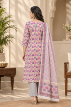 Floral Printed Cotton Suit Set