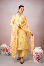 Yellow Straight-Cut Kurta Set
