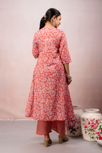 Breezy Rust with Geometric Pattern Kurta set