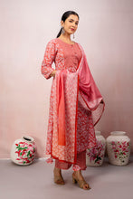 Breezy Rust with Geometric Pattern Kurta set