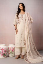 Ivory Floral Embroidery 3Pcs Set
