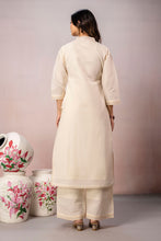 Pastel Floral Embroidery 3Pcs Kurta Set