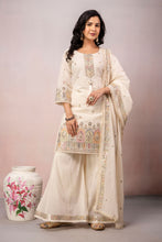 Pastel Embroidery Sharara Set