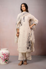 Ivory Floral Embroidery 3Pcs Set
