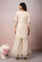 Pastel Embroidery Sharara Set