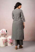 White Lace Panel 3Pcs Kurta Set