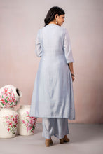 A-line Pastel Sky Blue  Kurta Set