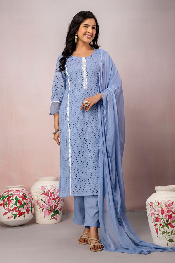 Chikankari 3 Pcs Set