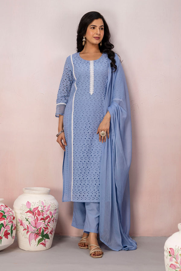 Chikankari 3 Pcs Set