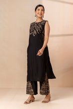 Gold Floral and Paisley Embroidery Co-ord Set