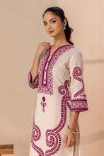 Magenta Paisley & Geometrical Kurta Set