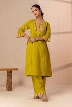 Lime Green 2pcs Ethenic Set