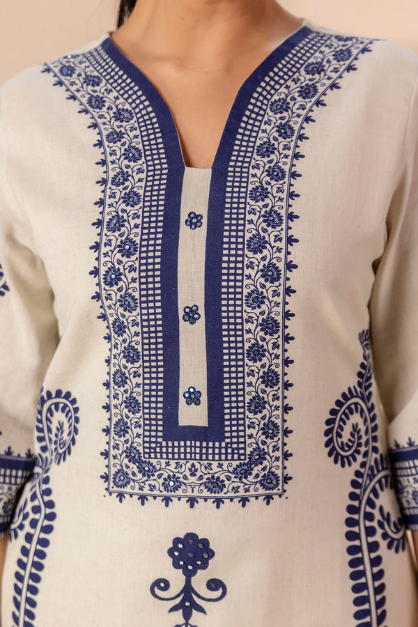 Paisley & Geometrical Kurta Set