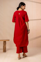 Solid Red Long Co-ord Set