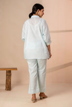 Sky Blue Embroidered Co-ord Sets