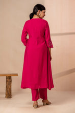 Vibrant Pink Anarkali Kurta Set