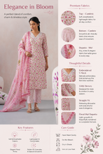 Pink Straight 3Pcs Kurta Set