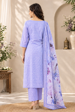 Lavender Floral Printed Kurta Set