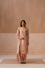 Peach Floral Printed Kurta Set