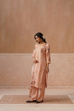 Peach Floral Printed Kurta Set