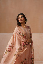 Peach Floral Printed Kurta Set