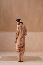 Peach Floral Printed Kurta Set