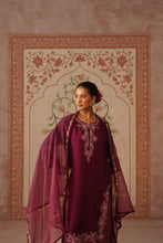 Wine Kashmiri Embroidered Kurta Set