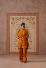Mustard Embroidered Farshi Kurta Set