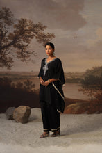 Black Embroidered Kaftan Co-ord Set