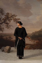 Black Embroidered Kaftan Co-ord Set