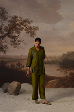 Olive Green Embroidered Co-ord Set