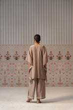 Dusty Mauve Embroidered Kaftan Co-ord Set