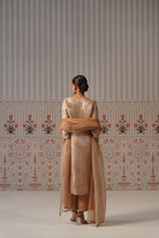 Chiku Metallic Woven Straight Kurta Set