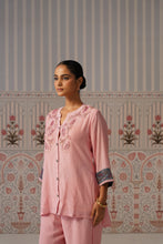 Blush Pink Embroidered Shirt Co-ord Set