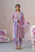 Pink & Blue 3Pcs Kurta Set