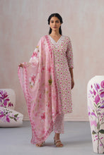 Pink Straight 3Pcs Kurta Set