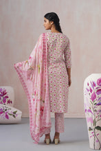 Pink Straight 3Pcs Kurta Set