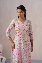 Pink Straight 3Pcs Kurta Set