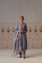 Lavender Embroidered Kurta Set