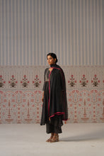 Black Embroidered Anarkali Suit Set
