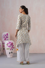 Elegant white floral printed Co-ord Set