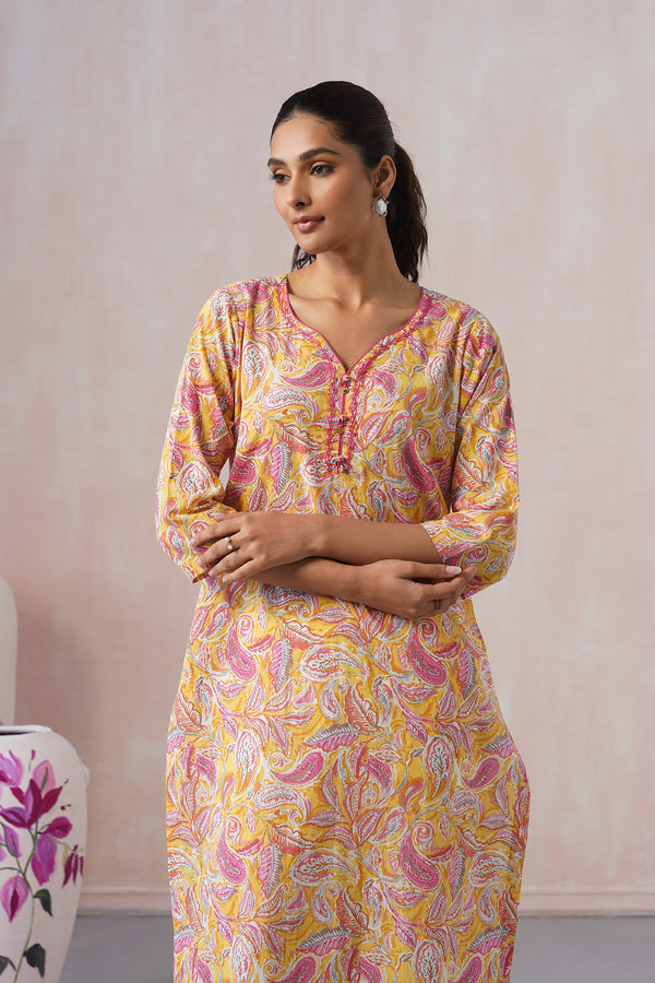Cheerful Yellow Only Kurti