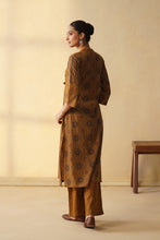 Traditional Print with Elegant Mustard color 3 Pcs Kurta set